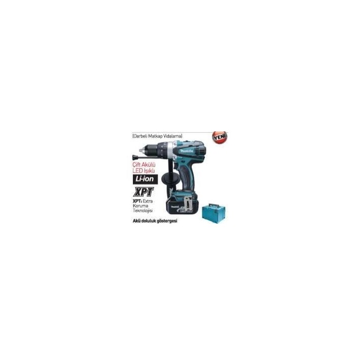 Makita şarjlı Matkap Makita Dhp458rmj MAKİTA DHP458RMJ DARBELİ