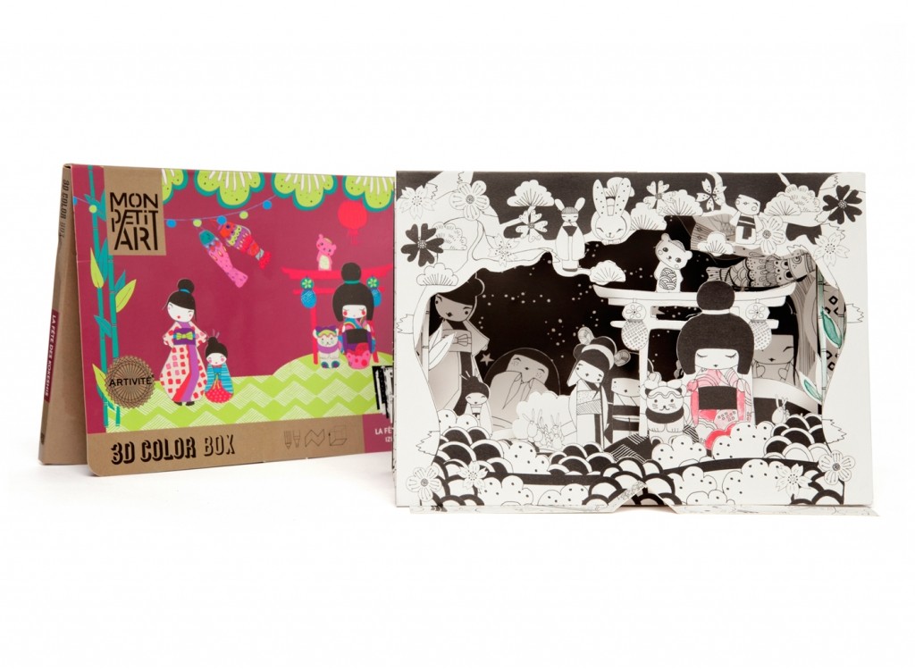 Oyuncak Dunyasi Monpetit Art 3 Boyutlu Boyama Kutusu Japon