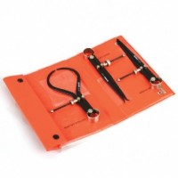 Groz Üçlü Pergel Takımı 150 mm iç/dış/düz