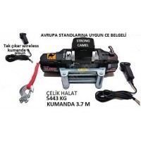 YAKAMOZ  12000 LB Leopard 4X4 Off Road Araç Vinci Çelik Halat (Ücretsiz kargo)