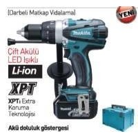 MAKİTA DHP458RMJ DARBELİ MATKAP VİDALAMA