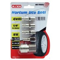 OZCO OS-79905 1/4'' ÇELİK ALAŞIMLI HORTUM UCU SETİ