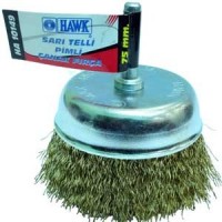 HAWK HA-10145 50mm SARI TELLİ PİMLİ ÇANAK FIRÇA(30 Adet)