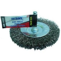 HAWK HA-11135 100X10mm GRİ TELLİ VE PİMLİ DAİRE FIRÇA(18 Adet)