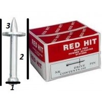 RED HIT NK 62 ÇELİK ÇİVİ ÇİNKO KAPLAMA 12 mm ÇELİK PULLU(5.5,62,65mm)