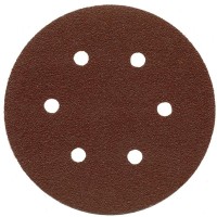 NIKON N-33681 320 KUM 150 mm 6 DELİKLİ CIRTLI ALÜMİNYUM OKSİT (KAHVE RENKLİ)DİSK ZIMPARA 50 ADET