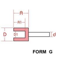 NIKON N37201 FORM G SAPLI TAŞ Ölçü 25x20/15x12x6 mm (50 Adet)