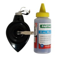 PARTNER PT-09927 ALÜMİNYUM GÖVDE GÖVDE ÇİZİM İPİ +oz. MAVİ TEBEŞİR 30 mt 10 Adet