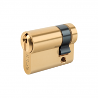 KALE KİLİT 164GR000004 STANDART YARIM SİLİNDİR ÇELİK PİMLİ-Sarı 41 mm