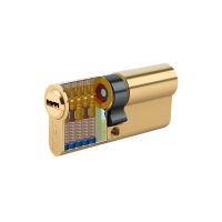 KALE KİLİT 164BNE00062 BİLYALI SİLİNDİR ÇELİK PİMLİ-Saten 90 mm