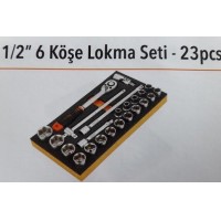 RETTA RES0221 6 KÖŞE LOKMA SETİ 1/2´´-23 Parça