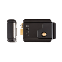 KALE KİLİT 357M0000005 ELEKTRİKLİ KAPI OTOMAT KİLİDİ MAKARALI-Siyah 13 cm -Silindir 70 mm