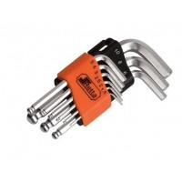 RETTA RAT0908 L ALLEN ANAHTAR TAKIMI TOPBAŞLI (Kısa) 9 Parça