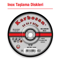 KARBOSAN 115x6.4x22.23 INOX TAŞLAMA DİSKİ AA 24 P BF80 25 Adet