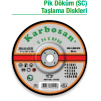 KARBOSAN 100x6.4x16 PİK DÖKÜM (SC) TAŞLAMA DİSKİ C 24 S BF80 15 Adet