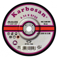 KARBOSAN 125x6.4x22.23 ALÜMİNYUM TAŞLAMA DİSKİ A 24 N BF80 25 Adet