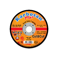 KARBOSAN 125x1.0x22.23 Cut &Cut KESME DİSKİ CuA 542 T BF80 25 Adet