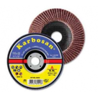 KARBOSAN 125x22.23 DÜZ Al.Ox FLAP DİSK 60 kum 10 Adet