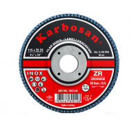 KARBOSAN 115x22.23 KONİK INOX FLAP DİSK 80 kum 10 Adet