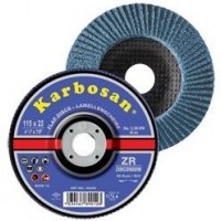 KARBOSAN 115x22.23 DÜZ ZR FLAP DİSK 40 kum 10 Adet