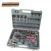 Mannesmann 29755 LED Işıklı Cırcır Kollu, Lokma Anahtar Takımı (94 Parça, Metrik)