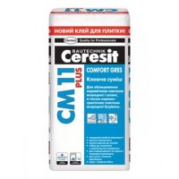CERESİT CM 11 PLUS (COMFORT GRES) SERAMİK VE PORSELEN KARO YAPIŞTIRMA HARCI (Gri 25 kg Kraft Torba)