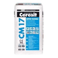 CERESİT CM 17 SUPER FLEX SUPER ESNEK,PORSELEN KARO VE DOĞALTAŞ YAPIŞTIRMA HARCI (Gri 25 kg Kraft Torba)