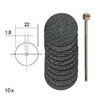 PROXXON 28808 KESME DİSKİ 22 mm çap 10 parça(alüminyum oksit )