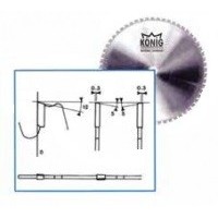 KÖNİG DRY-355-01 METAL DRY CUT (Sandeviç panel) D.355-B.2,4-d.25,4-Z.80