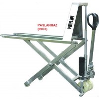 NETLİFT NL- SLP 10 MANUEL MAKASLI TRANSPALET PASLANMAZ (INOX )(1000 kg)