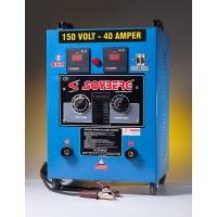 SOYBERG 154-12 AKÜLÜK ŞARJ CİHAZI 150 VOLT 40 AMPER ANALOG AMPERMETRE VE VOLTMETRE
