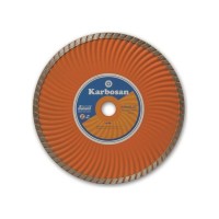 KARBOSAN 230x2.6x22.23 FLANSLI TURBO KANALLI ELMAS KESİCİ (Flanslı Kanallı turbo Granit)